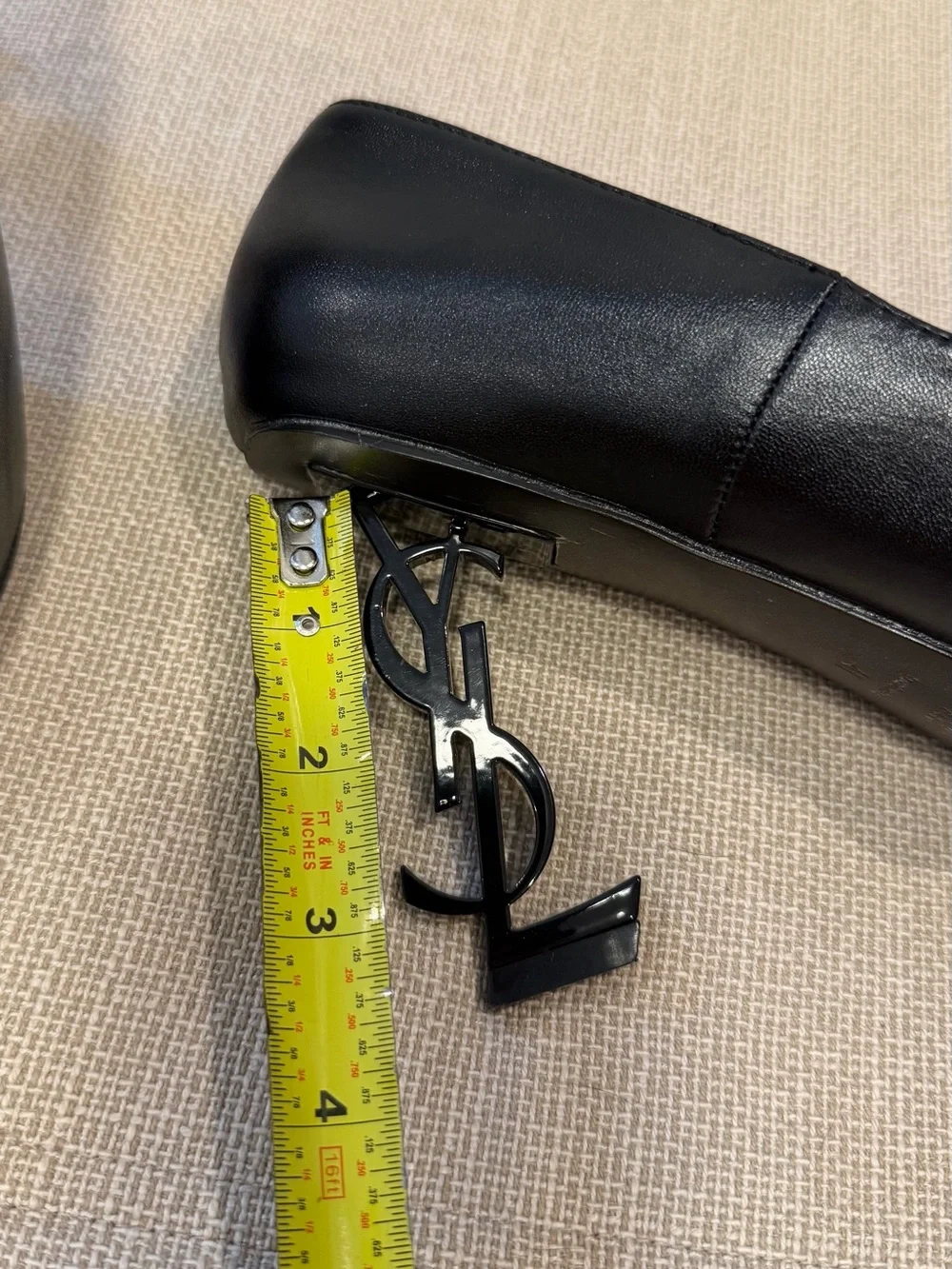 Saint Laurent Opyum Pumps Heels Leather Black Size EU 41 US 10-11 - Picture 10 of 16